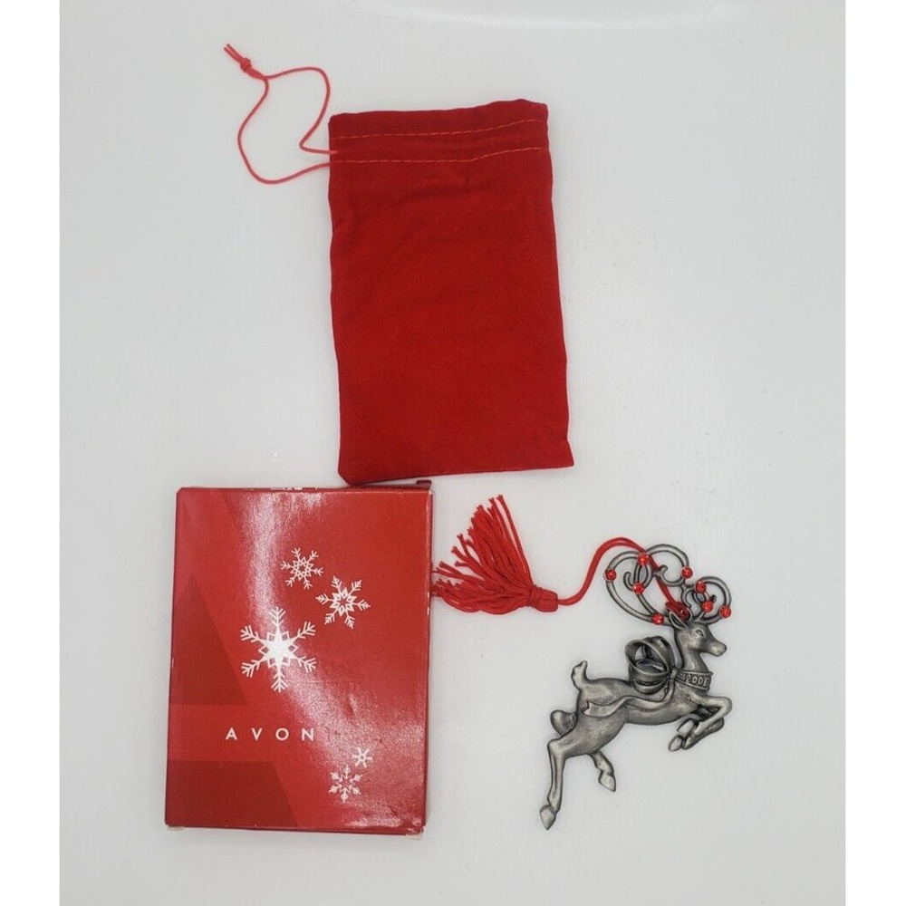 Avon Pewter Reindeer Ornament 2006